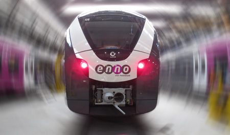 Beschriftung (innen und au&szlig;en) der 20 neuen vierteiligen enno-Elektrotriebz�ge (Alstom Coradia Continental)